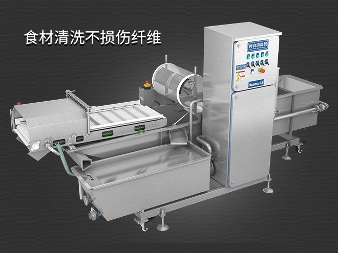 多功能洗菜清洗機(jī)，氣泡清洗，清洗800kg/小時(shí)